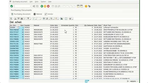 You can get the data from table EKPO. . Open po report in sap